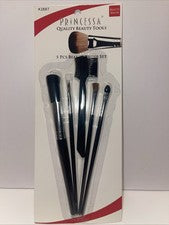 JUEGO DE 5 BROCHAS DE BELLEZA PRINCESA CALIDAD BELLEZA
