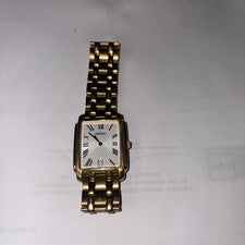 Reloj Seiko Oro Cara Cuadrada Dorado Nuevo Alta Calidad Batería Instalada