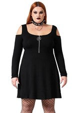 Minivestido Killstar Gothic Goth Oculto Vestido Patinador - Miss Mayhem Pentagrama