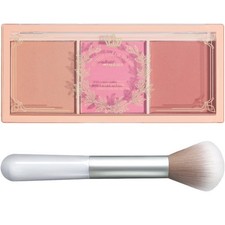 Paleta de rubor rosa mate de 3 colores con pincel, 0,19 onzas (paquete de 2), 3 colores
