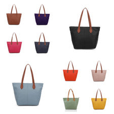 Bolso de hombro grande para damas con doble correa Bolso de compras Estilo Cartera Bolso de mano