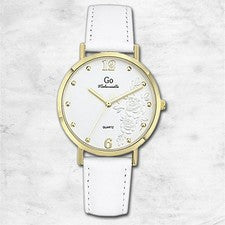 Girl Only Go Reloj de Pulsera Mujer Reloj Cuarzo Piel Blanca