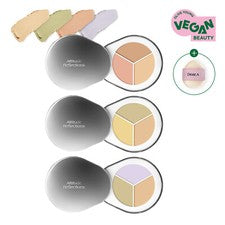 DEAR.A Paleta Correctora Cubierta Perfecta 4g 3 Colores Con Mini Finger Puff K-Beauty