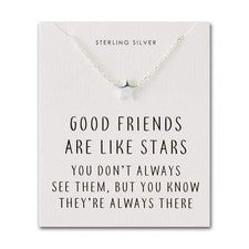 Collar estrella cita amistad plata de ley