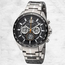 Regent metal reloj para hombres reloj de pulsera cuarzo plata correa de metal URBA831