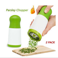 Paquete de 2 picadoras de verduras multifuncionales para perejil cilantro y ajo