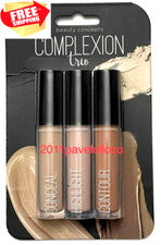 Beauty Concepts Complexion Trio Set Ocultar, Resaltar, Contorno