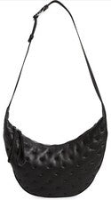 Bandolera Rag & Bone Riser para mujer de cuero Hobo Bolso de hombro Cartera Bolso de mano Negro
