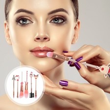 Juego de 7 mini cepillo de pelo pinceles de maquillaje herramientas de belleza accesorios