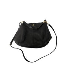 Bolso de Hombro Coach Lexy para Mujer Cuero Guijarro Negro Correa Desmontable Talla S Nuevo con Etiquetas