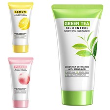 Limpiador facial para el cuidado de la piel lavado facial refrescante fruta perfumada suave 1 pieza
