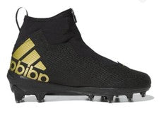Botines de fútbol Adidas Nasty 2.0 negros/dorados para hombre talla 10 EE. UU. NUEVOS CON CAJA