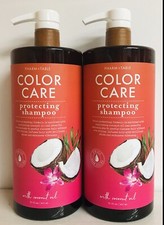 2 botellas Pharm to Table ~ Champú protector para el cuidado del color con aceite de coco 32 oz