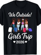 We Outside Girls Trip 2026 Conjunto de vacaciones en grupo a juego Camiseta Mismo Estilo para