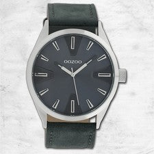 Oozoo Reloj De Pulsera Para Hombre Timepieces Analógico De Cuero Azul UOC10023