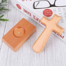 Accesorios decorativos para el hogar adornos cruces de madera sin terminar colgantes de pared