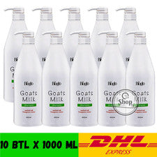 10 X Botellas Cosway Bioglo Leche de Cabra con Extracto de Granada Champú - 1000 ml
