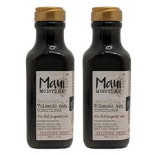 Paquete de 2 acondicionadores de cenizas volcánicas desintoxicantes hidratantes Maui 13 oz cuidado del cabello sin si