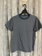 Camiseta George Fashion Crew Azul Para Hombre Talla Pequeña Nueva Con Etiquetas