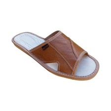 Zapatillas de cuero para hombre Zapatos sin cordones Sandalias Marrón Claro Talla 6-11 UK