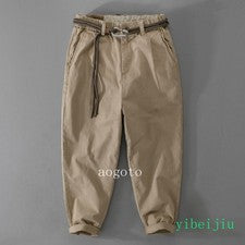 Pantalones largos japoneses de trabajo para hombre calce suelto juvenil Amikaji pantalones informales primavera