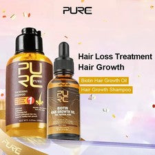 Set de champú biotina para el crecimiento del cabello y jengibre tratamiento para la pérdida del cabello regeneración de