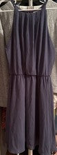 Vestido para mujer Lush sin mangas gris ciruela talla mediana-018