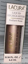 Iluminador líquido iluminador suave y sedoso Lacura ~ ROSA RADIANTE ~ 0,16 oz. Nuevo en caja