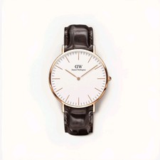 Daniel Wellington reloj para mujer Classic York 0510DW cuero rosa marrón NUEVO ⭐️UVP:169,-