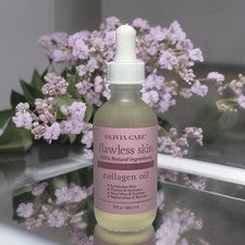 ACEITE FACIAL DE COLÁGENO PARA PIEL IMPECABLE ANTIEDAD ILUMINA LA PIEL DE CIRUELA DE OLIVIA CARE