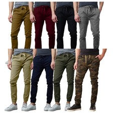 Pantalones de chándal de sarga de moda ajustados para hombre (tallas: S-2XL) NUEVOS ENVÍO GRATUITO
