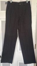 Pantalón MINGJIACHE, Negro con Rayas Grises - Talla 30 -NUEVO CON etiquetas - Estilo - Consíguelos