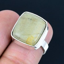 Imagen Jaspe piedras preciosas hecho a mano 925 anillo de joyería de plata...