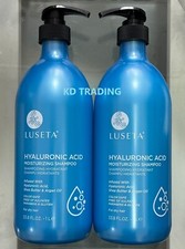 (2-Paquete) LUSETA ~ ÁCIDO HIALURÓNICO Manteca de Karité Argán CHAMPÚ HIDRATANTE Cabello Seco