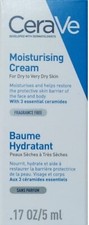 CERAVE CREMA 5ml TAMAÑO DE VIAJE TALLA DE PRUEBA CREMA HIDRATANTE PIEL SECA NUEVO