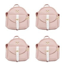 4X Mochila Pequeña Bolso Diagonal Mochila de Cuero Linda Mochila con Arco Damas5194