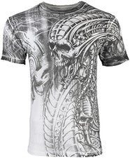 Camiseta para hombre Xtreme Couture By Affliction proto metal blanca S-6XL