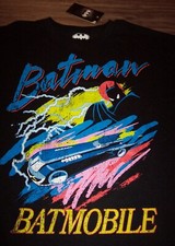 Camiseta ESTILO VINTAGE BATMAN LA SERIE ANIMADA Batimóvil DC Comics GRANDE NUEVA
