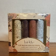 Hermosa colección de bálsamo labial con estampado floral