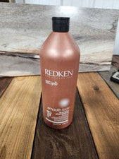 Champú Redken Smooth Lock cuidado térmico cabello seco rebelde 33,8 litros NUEVO