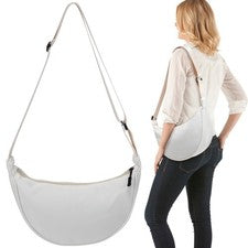 Bandolera con cremallera para mujer Bolsa con cremallera Bolsa de hombro portátil Exterior