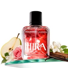 Perfume dulce mimado HIRA para mujer 50 ml | Eau de fragancia dulce, afrutada y floral