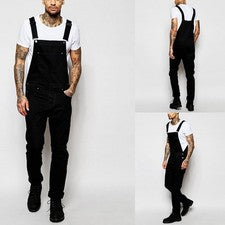 Moda Para hombres Tirantes Denim Mono Retro Informal Tirantes Jeans Pantalones