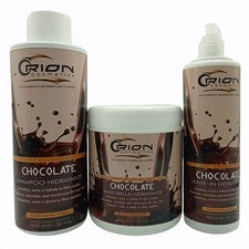 Kit de cabello hidratante con chocolate Orion máscara de champú extracto de cacao sin enjuague