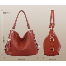 Mujer Bolso de Mano Cuero PU Bolso de Hombro Bolsos de Mano Cartera de Compras Moda Damas