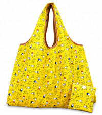 Bolso de Mano Kawaii Estilo Miffys Amarillo Conejo 2 Vías GRANDE Mercado Plegable Impermeable