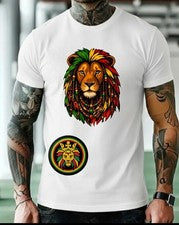 Camiseta Reggae, Para Hombre Jamaica León Reggae Bandera Jamaica Rastafari Rasta