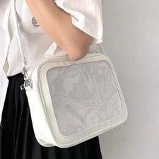 Lindo bolso bandolera transparente transparente para mujer Ita bolso mensajero de hombro Kawaii