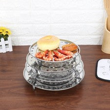 Küchen Dampfgarer Kochutensilien 18-30 cm Silber Edelstahl Gestell