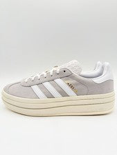 Adidas Mujer Gazelle Bold Originals Talla 10 Gris/Blanco |HQ6893|